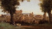 Jean Baptiste Camille  Corot Farnese Gardens France oil painting artist